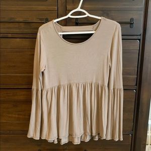 Open Back Long Sleeve Top